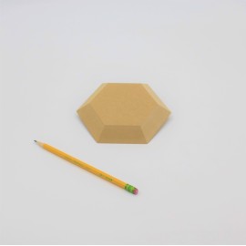 Hexagon 5 inch Pottery Form by GR Pottery Forms